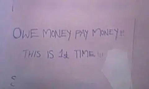 Man nabbed for loanshark harassment after allegedly scribbling graffiti outside Choa Chu Kang unit