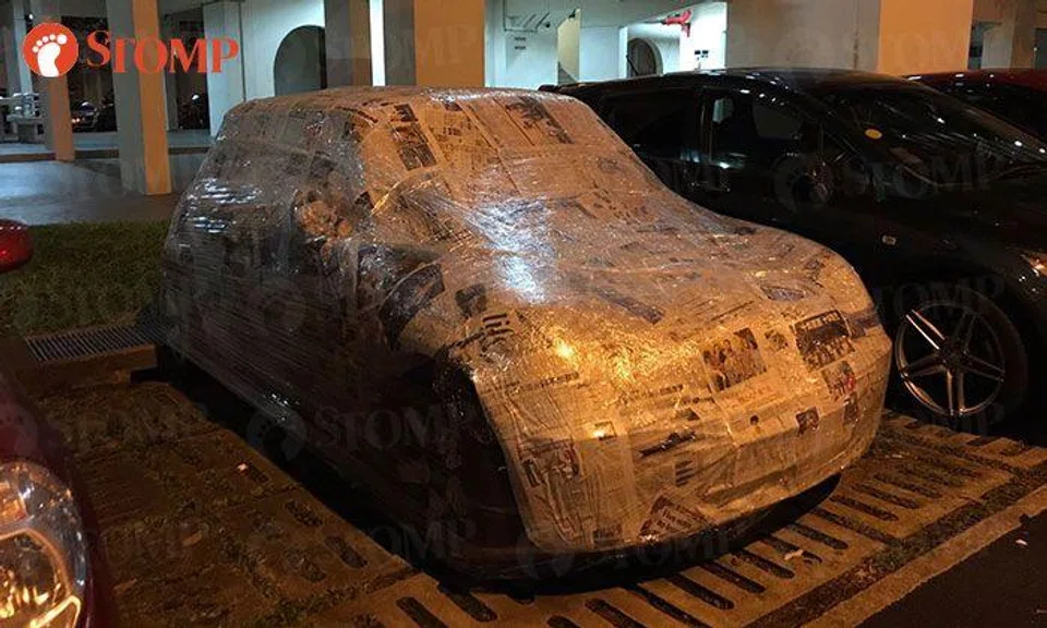 Look at how MINI Cooper club members help fellow owner protect precious car from bird droppings