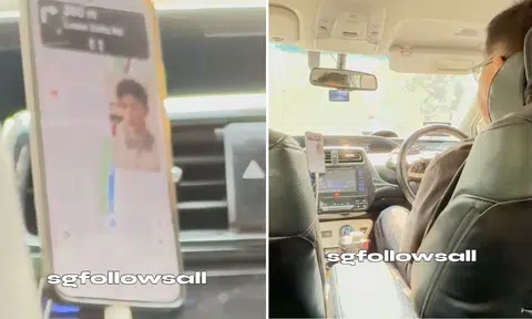 PHV passenger irritated by driver streaming video on phone while driving