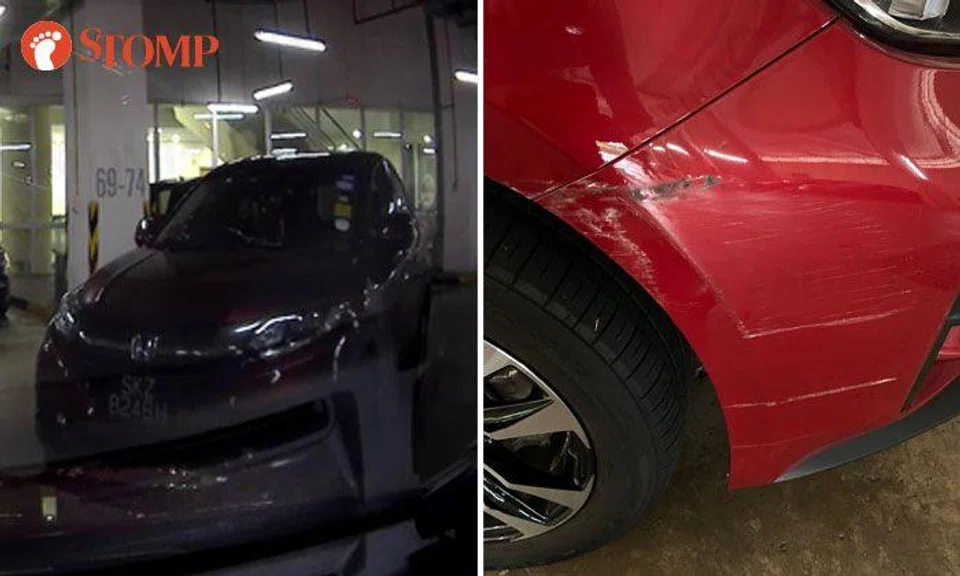 Man finds deep scratches on his car after hit-and-run at National Library carpark