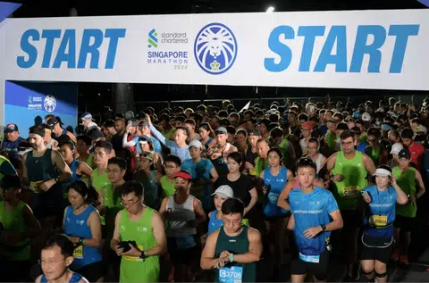Over 55,000 runners took part in this year's StanChart Singapore Marathon.