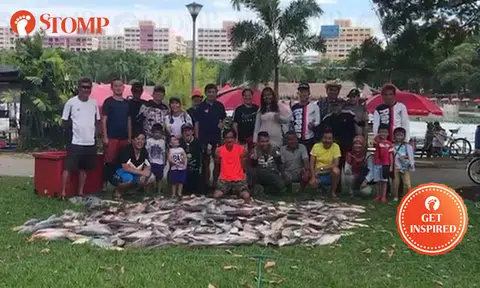 358kg of fish caught at Pasir Ris fishing pond -- all in the name of charity
