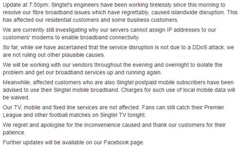 Solutions offered by Singtel not reliable for home business, says woman affected by internet outage