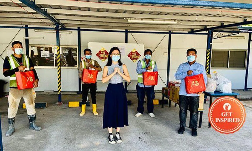 22-year-old nurse spreads CNY cheer to migrant workers