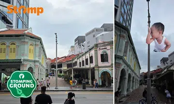 Stomper says lamppost is ruining picture-perfect view of Peranakan Place