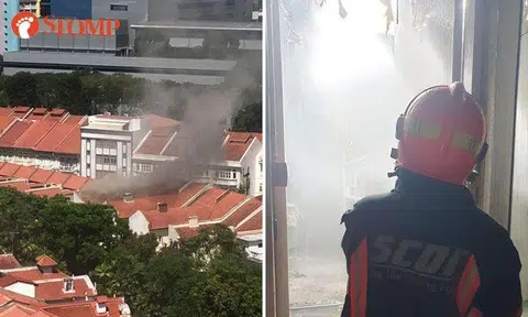 2 firefighters taken to hospital after extinguishing fire that broke out at Tanjong Pagar shophouse