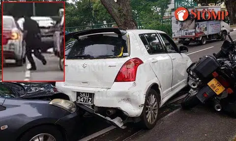 TP officer chases Suzuki Swift driver on foot: Driver arrested for traffic and suspected drug-related offences