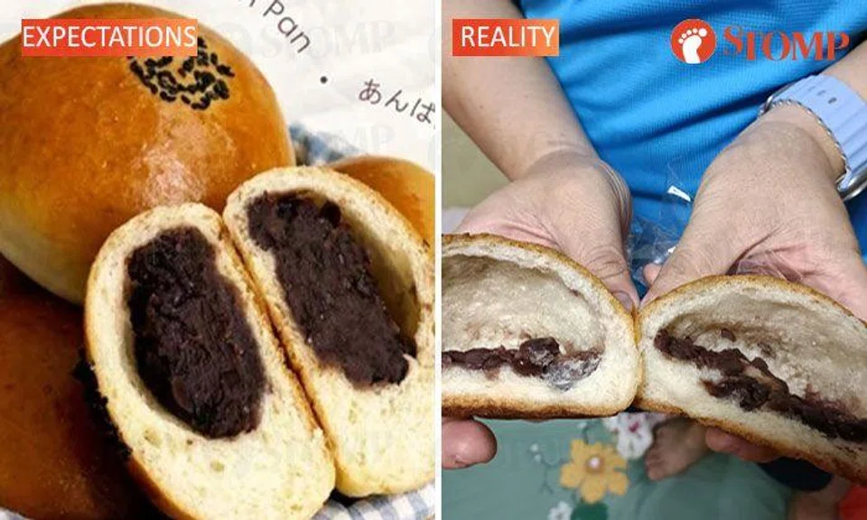 Stomper shocked after finding 'so little filling' inside red bean bun that cost $3.70