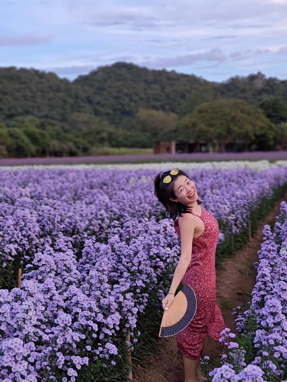 Ms Lim on a holiday in Khao Yai, Thailand, in November 2023, before she was diagnosed with breast cancer.