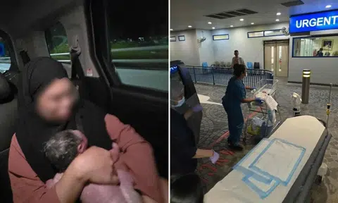 Madam Afifah Rizqin's newborn was neither crying nor moving when she was born in the back seat of a Grab car.