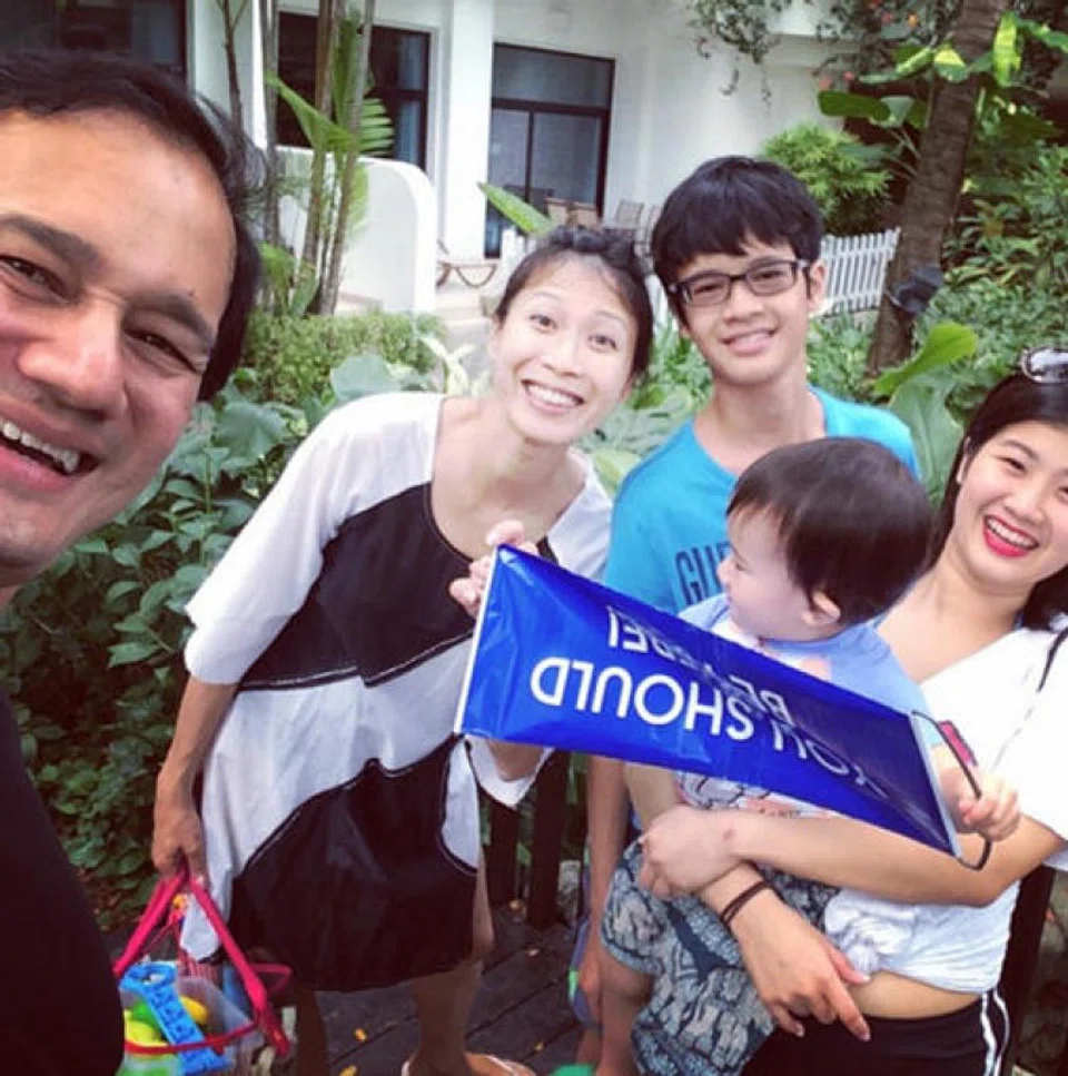 Gurmit Singh with his family