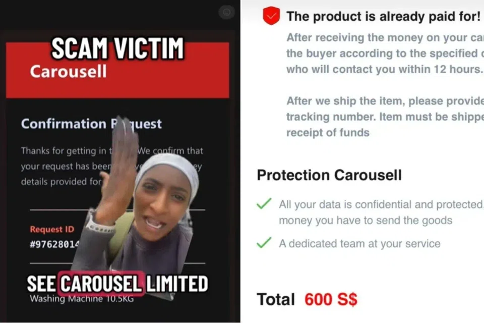 Carousell said it is aware of the incident.