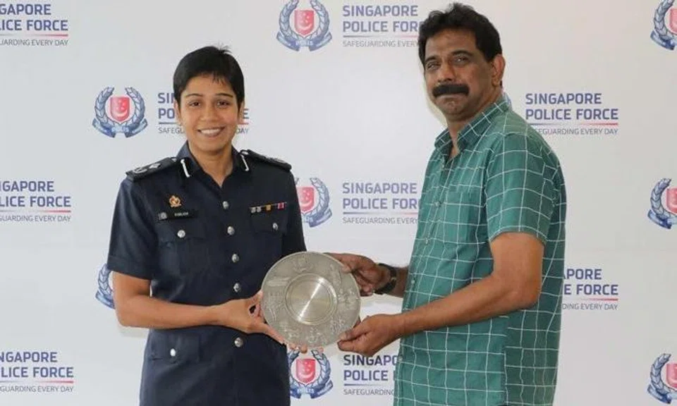 Commander of Airport Police Division Assistant Commissioner of Police M. Malathi, Mr K. Visvanathan