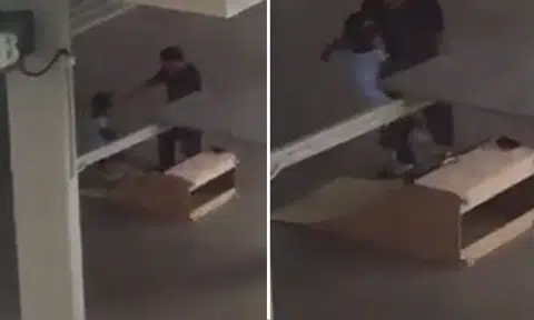 Cool kid in Yishun gets skating lesson with personal skateboard quarter pipe