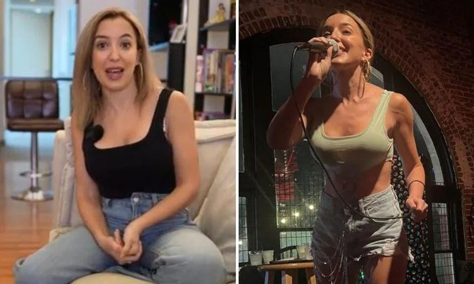 Sasha Frank has a full-time corporate job but still does stand-up comedy at night. 