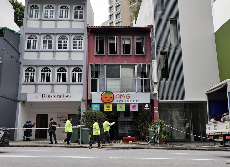 SCDF said its preliminary findings showed that the fire likely started in an area used for storage on the second storey of the building.