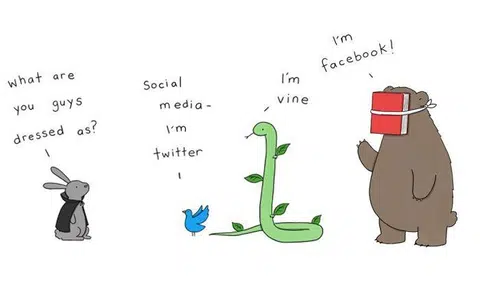 Cute illustrations show what it would be like if animals celebrated Halloween