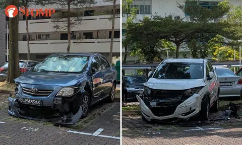 Driver, 77, assisting with investigations after his vehicle allegedly skids and hits 4 cars at Marine Parade carpark