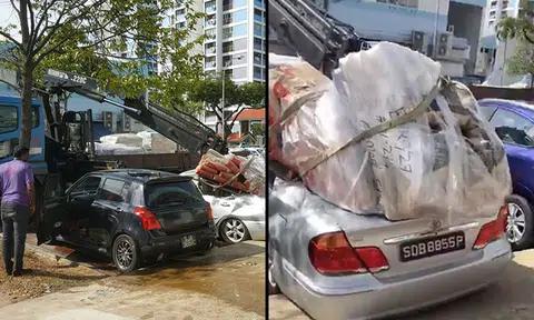 OMG! Not a good day for owner of this Toyota Camry!