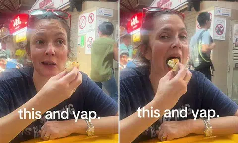 Hollywood actress Drew Barrymore makes unexpected visit to Maxwell Food Centre for popiah