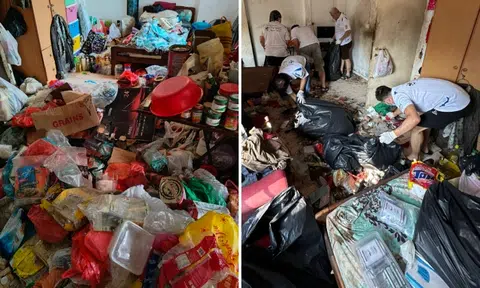 Volunteers who went to clean elderly man's trash-ridden Chinatown flat almost vomited from stench