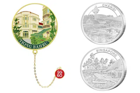 The SG60 collectibles are centred around three main themes: Singapore’s heritage districts, the Merlion and the kebaya.