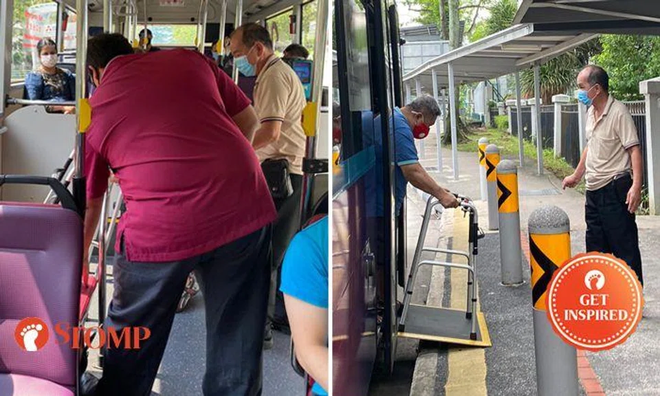 Kind SMRT bus captain goes beyond the call of duty to help elderly commuter