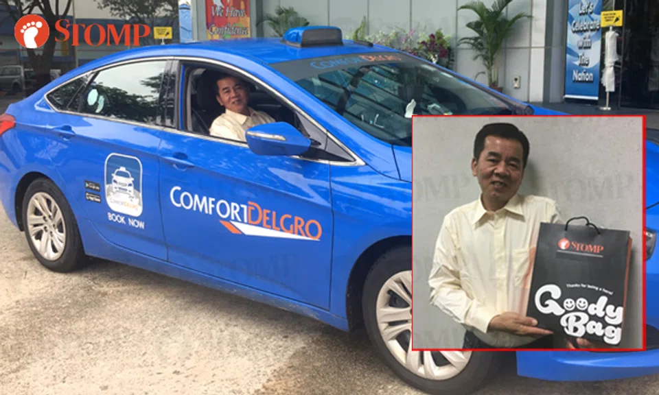 Cabby Driver Cabby who gave passenger 'crybaby moment' gets Stomp Goody Bag, shares ...