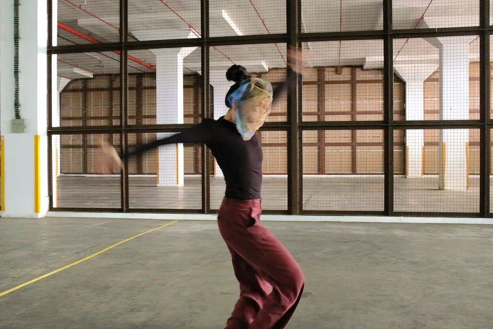 A still from a film Sigma Contemporary Dance is shooting about its new space at Tanjong Pagar Distripark.