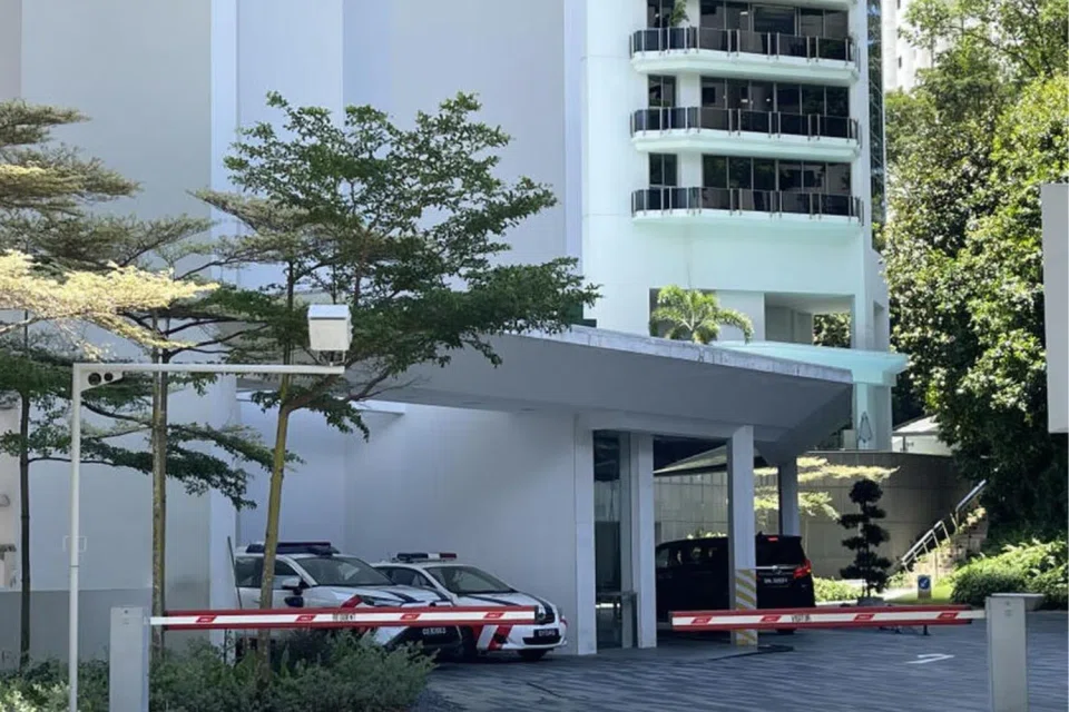 Three police cars were spotted at a condominium in Orchard after a woman raised her voice so loudly that even residents of neighbouring condominiums could hear her.