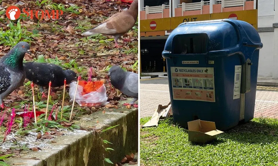 Uncleared Seventh Month offerings rile netizens