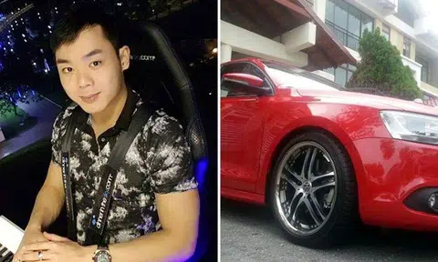 The photo on the left shows Raymond Chiang, 29, who pleaded guilty to drink-driving and doing a negligent act not amounting to culpable homicide. The image on the right shows the car he was driving.