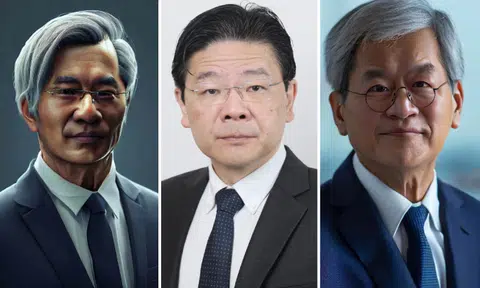 Did artificial intelligence predict Lawrence Wong to be Prime Minister of Singapore in 2050?