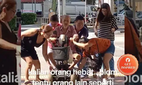 Wholesome video of kind souls helping elderly man on PMA shows the power of unity