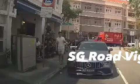 Man confronts Merc driver for going against traffic to park in Joo Chiat: 'Don't big shot okay'