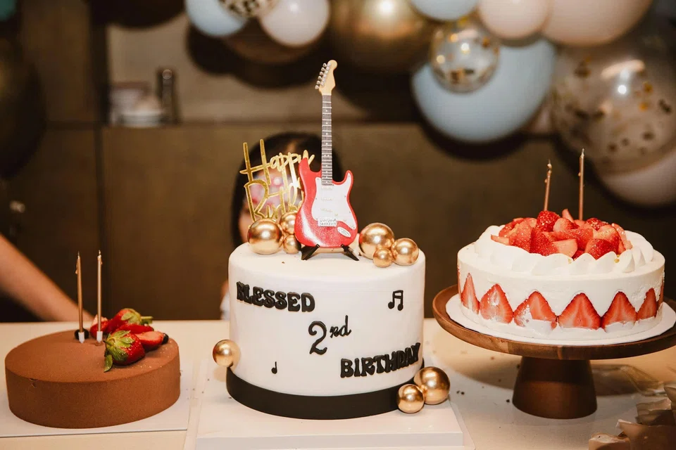 Singapore actress Rebecca Lim’s birthday party for her son was held at her brother’s cafe. PHOTO: COURTESY OF REBECCA LIM
