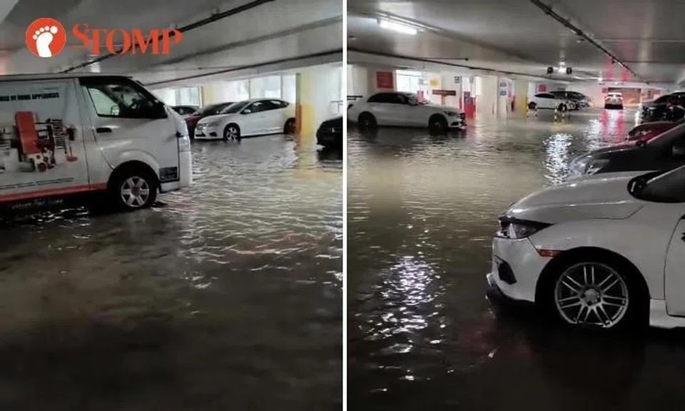 Punggol multi-storey carparks flooded after 'heavy and intense' rainfall in northen part of S'pore