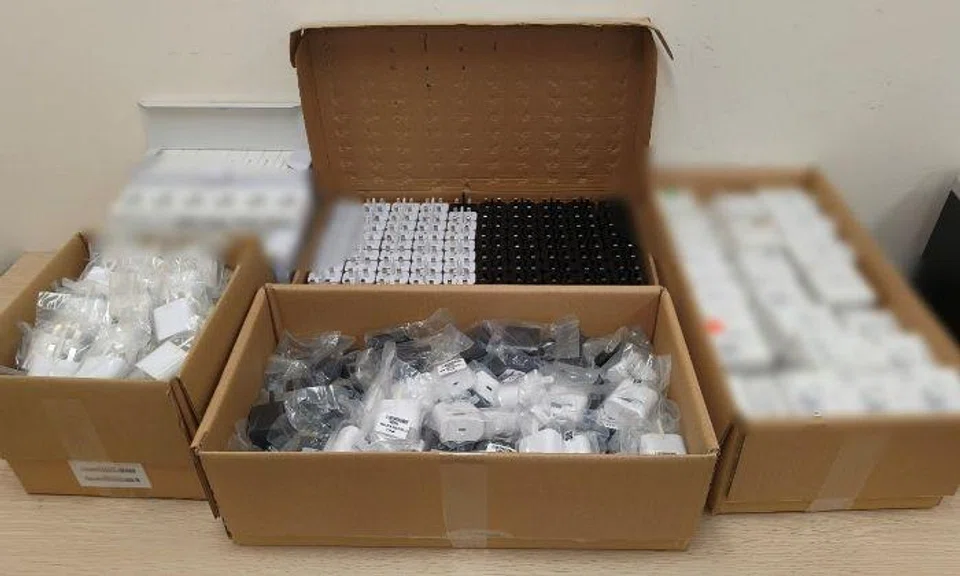 More than 2,700 pieces of purported trademark-infringing goods consisting of mobile phones adapters, charging cables, and earpieces, with an estimated street value of more than $58,000 were seized.