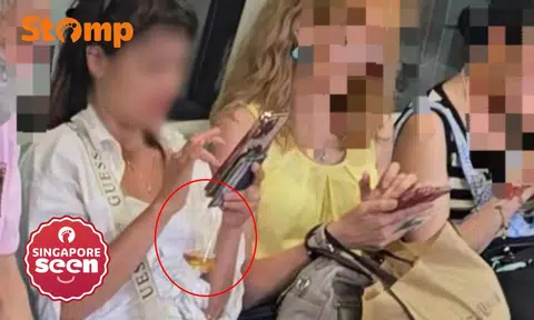 drink beer on mrt