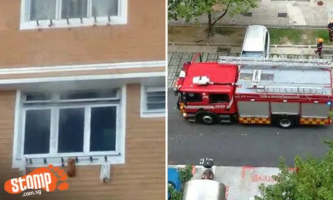 Billows of smoke seen emitting from 11th storey HDB unit at Blk 873 Tampines Street 84