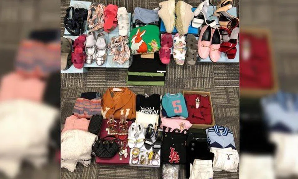 6 arrested for sale of fake luxury goods in Far East Plaza: More than 500 items worth $80k seized