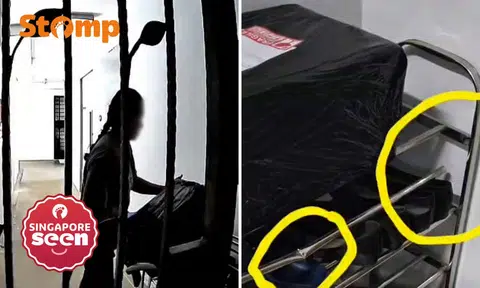 Circuit Road resident says Ninja Van deliverywoman damaged his shoe rack after placing large parcel on it