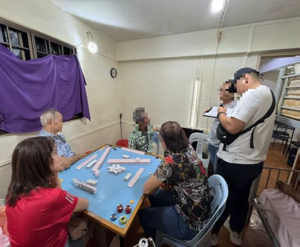 Anti-gambling operations in Jurong West