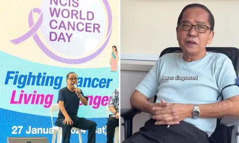 Mr Leonard Cheok recently spoke at an outreach event to raise awareness on ways to prevent, treat and live with cancer.