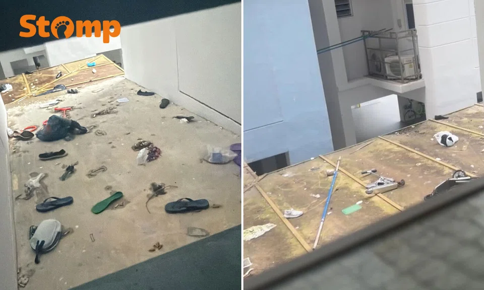 Man arrested for throwing items down Bukit Batok block