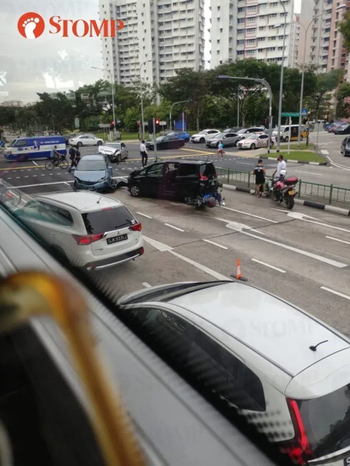 3 taken to hospital after accident involving 3 cars and motorcycle at ...