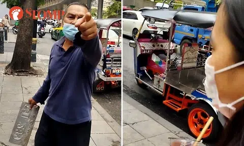 Bangkok tuktuk driver who turned 'violent' towards S'porean over $6 fare turns himself in to police