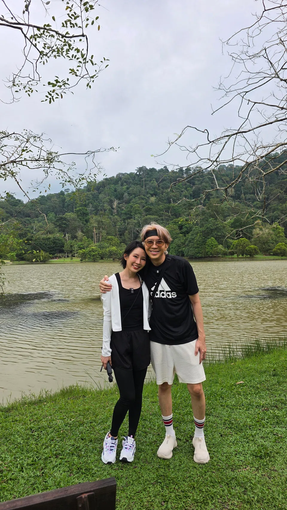 The couple now have more time for relaxing walks in parks like Kepong Botanic Gardens.