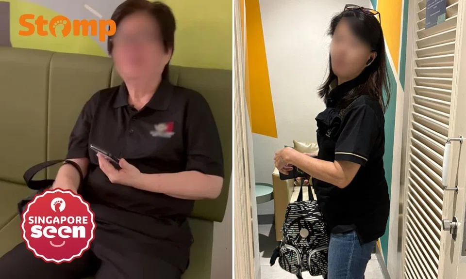 mum confronts women for using nursing rooms in shopping malls to watch videos
