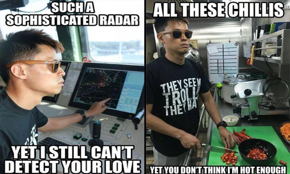 Hilarious relationship puns about guy on S'pore Navy ship go viral